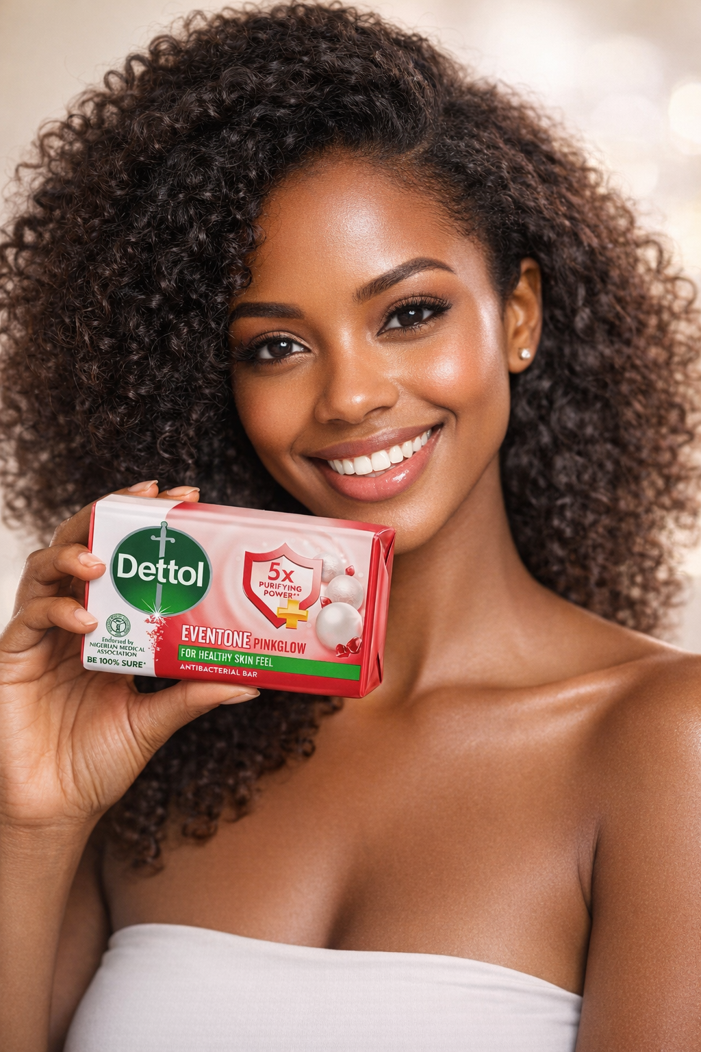 Dettol Eventone PinkGlow Antibacterial Bar Soap – Clear, Soft & Radiant Skin (UK)